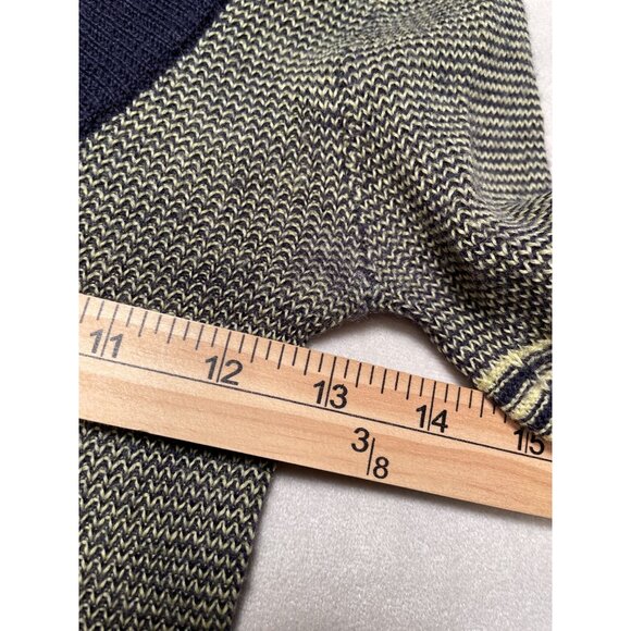 Free People Wool Striped Knit Sweater Dress Preppy Y2K Empire Ballon Sleeves - Picture 3 of 11